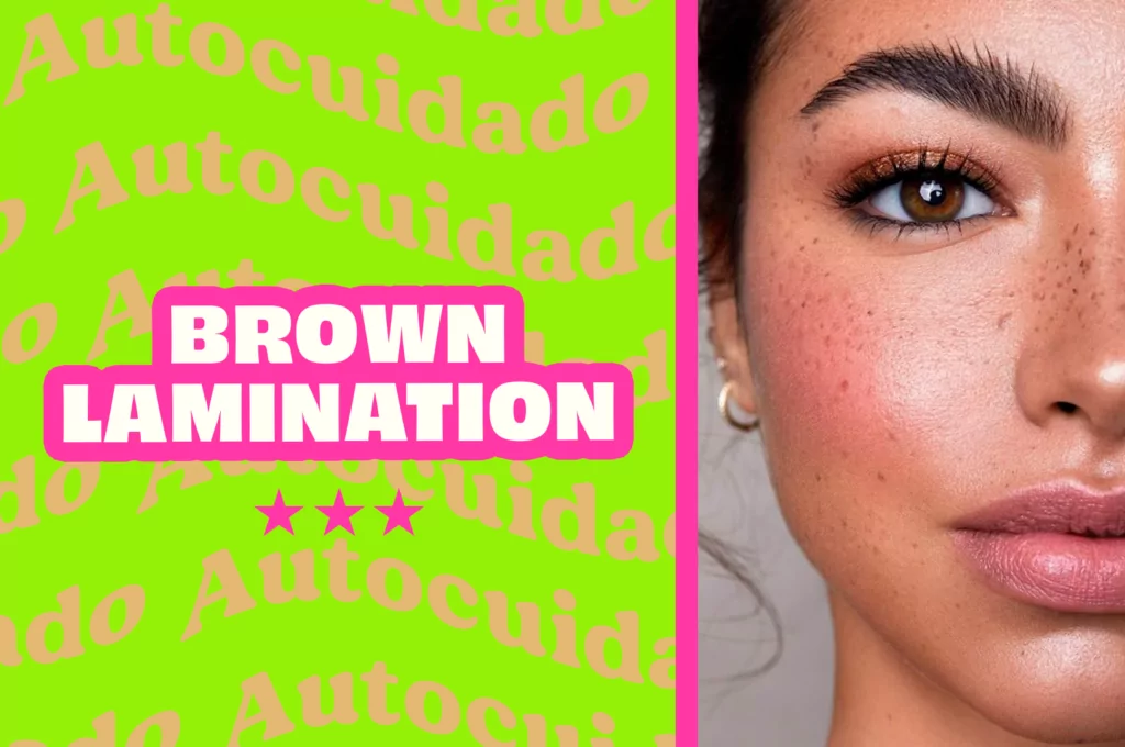A técnica brown Lamination em uma mulher
